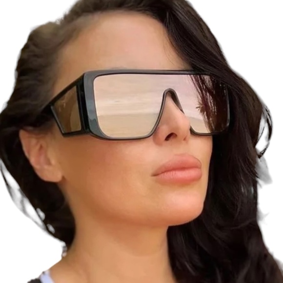 SUNGLASSES SUNGLASSES SHADES Brow Bar Black Plastic Frames Beach Vacation Summer - Picture 1 of 16